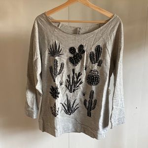 Cactus print top